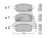 AISIN BPOP-2006 Brake Pad Set, disc brake